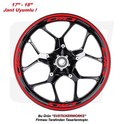 Honda Dio Motosiklet Jant Şeridi 32Li Set Sticker Etiket Modeli