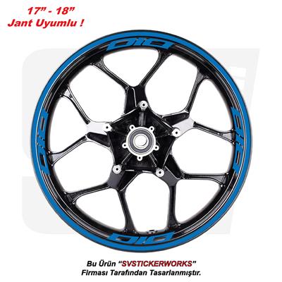 Honda Dio Motosiklet Jant Şeridi 32Li Set Sticker Etiket Modeli