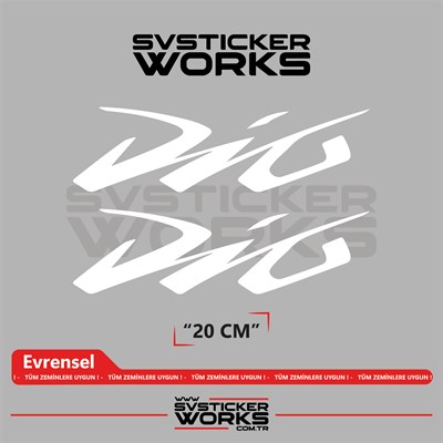 Honda Dio Sticker Uyumlu Yazı – Yüksek Kalite Özel Kesim Folyo (2li Set)