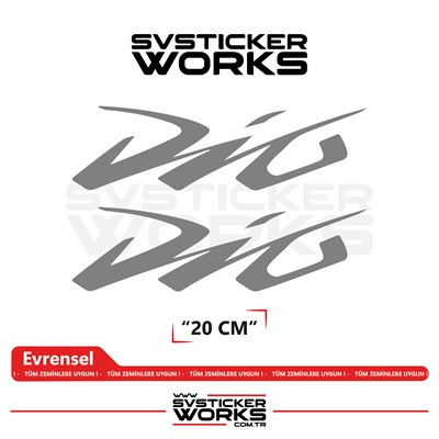 Honda Dio Sticker Uyumlu Yazı – Yüksek Kalite Özel Kesim Folyo (2li Set)