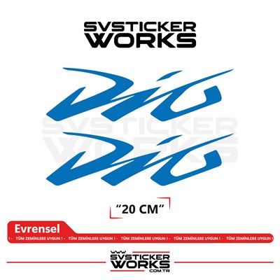Honda Dio Sticker Uyumlu Yazı – Yüksek Kalite Özel Kesim Folyo (2li Set)