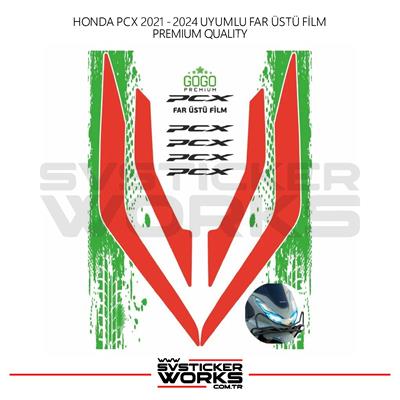 HONDA PCX Far Filmi Sticker Şeffaf Folyo 2021 - 2024 İnce Model