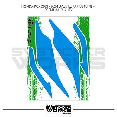 HONDA PCX Far Filmi Sticker Şeffaf Folyo 2021 - 2024 Kalın Model