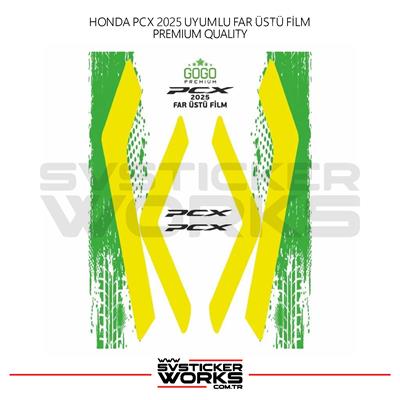 HONDA PCX Far Filmi Sticker Şeffaf Folyo 2025 İnce Model