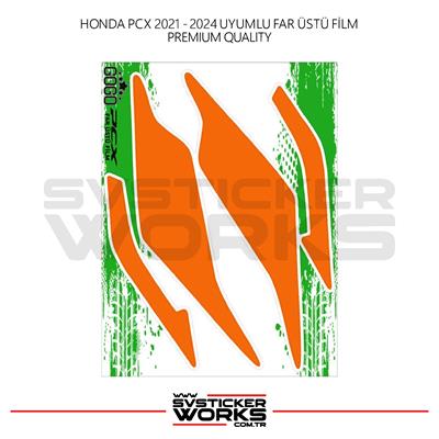 HONDA PCX Far Filmi Sticker Şeffaf Folyo 2021 - 2024 Kalın Model