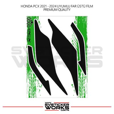 HONDA PCX Far Filmi Sticker Şeffaf Folyo 2021 - 2024 Kalın Model