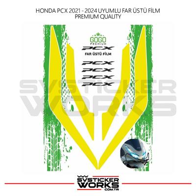 HONDA PCX Far Filmi Sticker Şeffaf Folyo 2021 - 2024 İnce Model