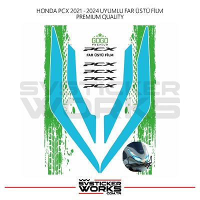 HONDA PCX Far Filmi Sticker Şeffaf Folyo 2021 - 2024 İnce Model