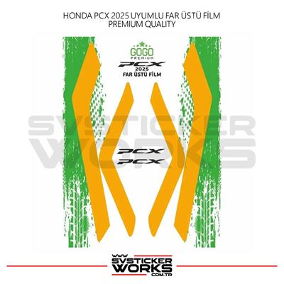 HONDA PCX Far Filmi Sticker Şeffaf Folyo 2025 İnce Model