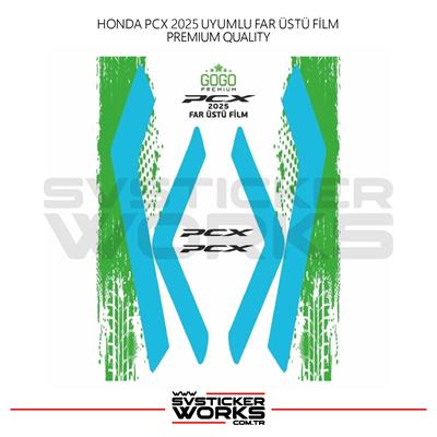 HONDA PCX Far Filmi Sticker Şeffaf Folyo 2025 İnce Model