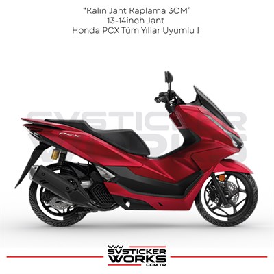 Honda PCX Jant Kaplama Motosiklet Jant Kaplama Şeridi 13-14 İnch Uyumlu PCX Tüm Yıllar Beyaz Renk