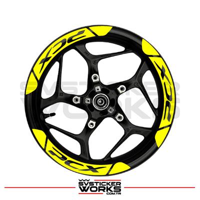 HONDA PCX Jant Şeridi Geniş Sticker Dıştan İçe Kaliteli Yüksek Yapışkanlı Sticker