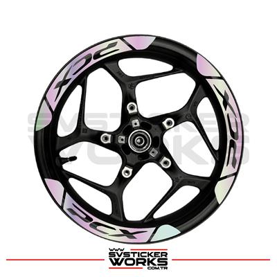 HONDA PCX Jant Şeridi Geniş Sticker Dıştan İçe Kaliteli Yüksek Yapışkanlı Sticker