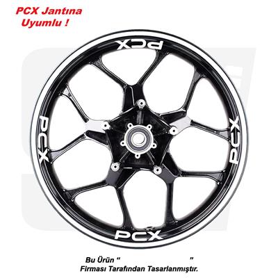 Honda PCX Motosiklet Jant Şeridi 32Li Set Sticker Etiket Modeli