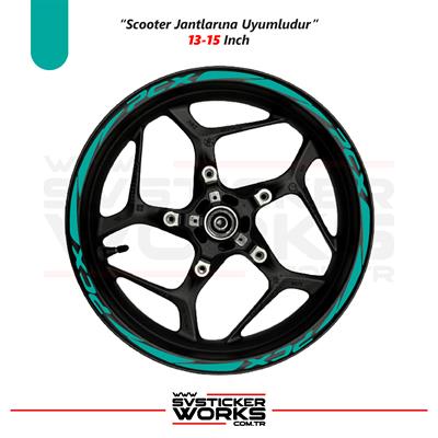 Honda PCX Sticker Jant Sticker 16lı Pcx Yazılı Jant Sticker