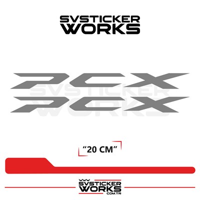 Honda PCX Uyumlu Sticker Yazı – Yüksek Kalite Özel Kesim Folyo (2li Set)
