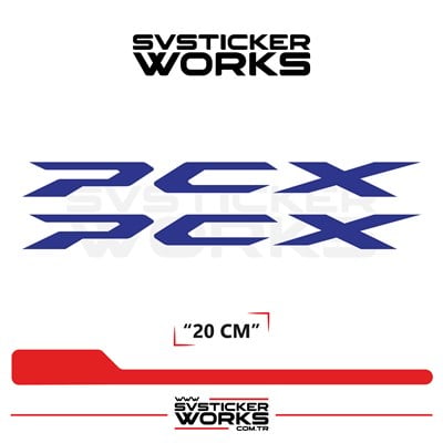Honda PCX Uyumlu Sticker Yazı – Yüksek Kalite Özel Kesim Folyo (2li Set)