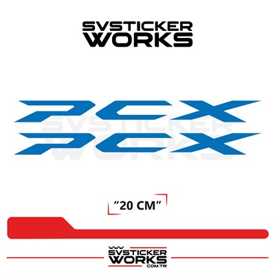 Honda PCX Uyumlu Sticker Yazı – Yüksek Kalite Özel Kesim Folyo (2li Set)