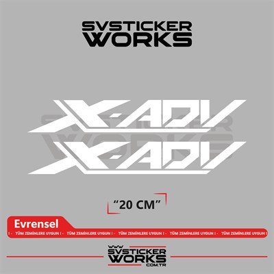 Honda X-ADV 750 Sticker Uyumlu Yazı – Yüksek Kalite Özel Kesim Folyo (2li Set)