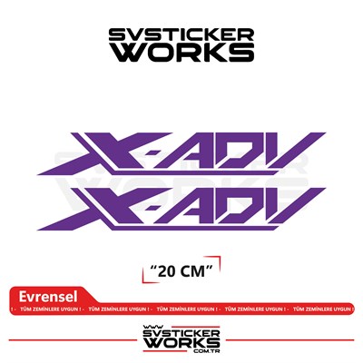 Honda X-ADV 750 Sticker Uyumlu Yazı – Yüksek Kalite Özel Kesim Folyo (2li Set)