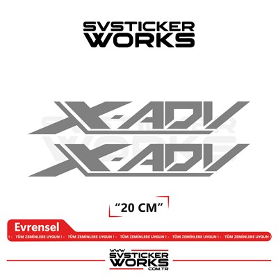 Honda X-ADV 750 Sticker Uyumlu Yazı – Yüksek Kalite Özel Kesim Folyo (2li Set)