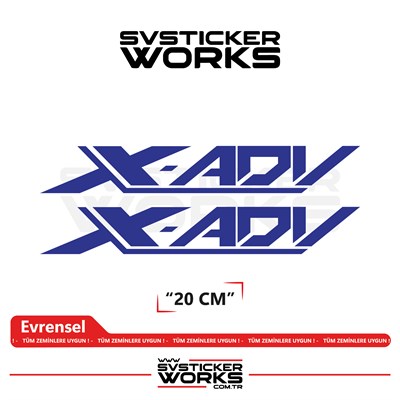 Honda X-ADV 750 Sticker Uyumlu Yazı – Yüksek Kalite Özel Kesim Folyo (2li Set)