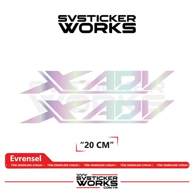 Honda X-ADV 750 Sticker Uyumlu Yazı – Yüksek Kalite Özel Kesim Folyo (2li Set)