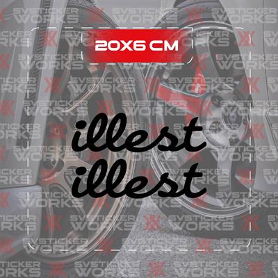 illest JDM Sticker Araba Laptop Motosiklet Sticker Yapışkanlı Folyo