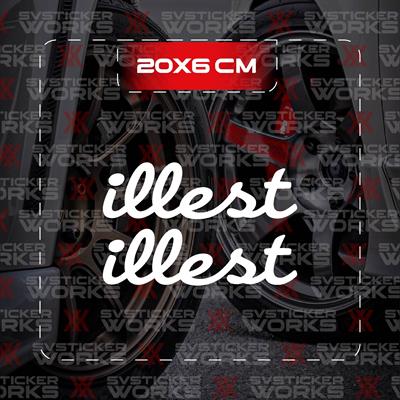 illest JDM Sticker Araba Laptop Motosiklet Sticker Yapışkanlı Folyo