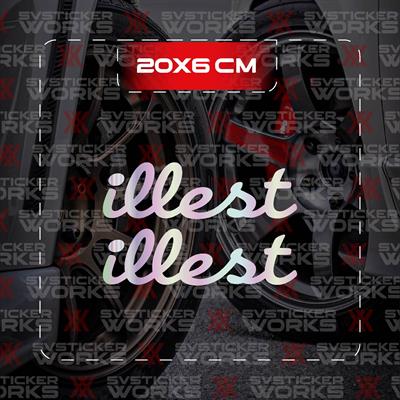 illest JDM Sticker Araba Laptop Motosiklet Sticker Yapışkanlı Folyo