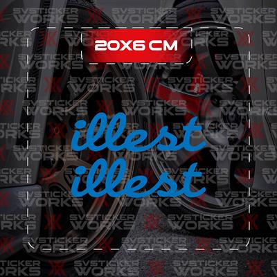 illest JDM Sticker Araba Laptop Motosiklet Sticker Yapışkanlı Folyo