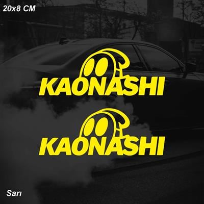 KAONASHI (Japon Otomobil Sticker) JDM Sticker Motosiklet Araba Laptop Sticker Yapışkanlı Folyo