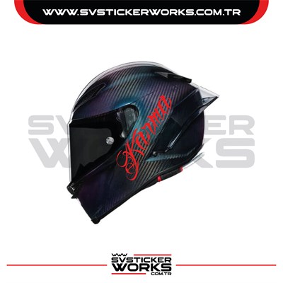 Karma Sticker Kask Sticker Kasklar Uyumlu Tek Yön 1 Adet