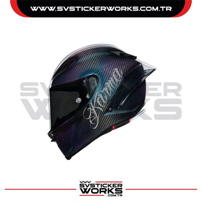 Karma Sticker Kask Sticker Kasklar Uyumlu Tek Yön 1 Adet