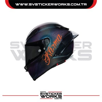 Karma Sticker Kask Sticker Kasklar Uyumlu Tek Yön 1 Adet