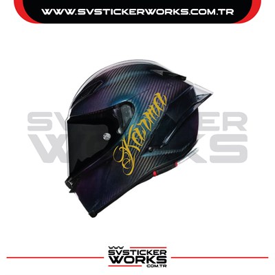 Karma Sticker Kask Sticker Kasklar Uyumlu Tek Yön 1 Adet