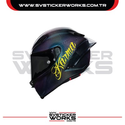 Karma Sticker Kask Sticker Kasklar Uyumlu Tek Yön 1 Adet