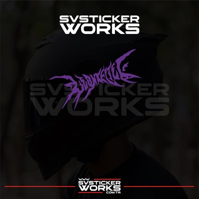 Lifestyle Kask Sticker Kask Vizör Sticker Tüm Kasklar Uyumlu 2 Adet Sağ Sol