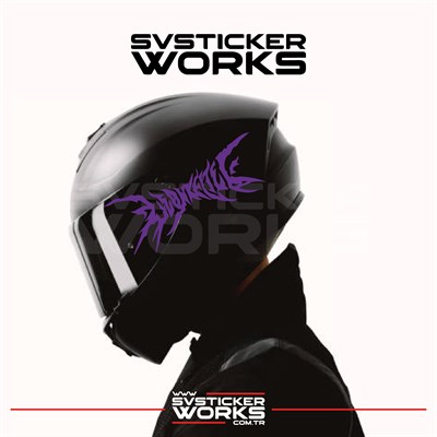 Lifestyle Kask Sticker Kask Vizör Sticker Tüm Kasklar Uyumlu 2 Adet Sağ Sol