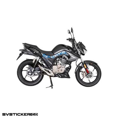 Mondial Drift L 125 Orta Şase Yıldırım Sticker Deseni Şimşek