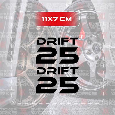 Mondial Drift L 25 Yan Grenaj Sticker Modeli Tarz Sticker DRIFT 25