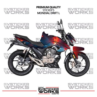 Mondial Drift L Kaplama Sticker Magma Design Motor Kaplama Modeli Hazır Kit Tüm Yıllar Uyumlu 
