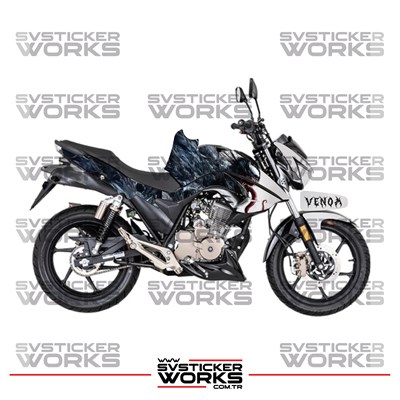 Mondial Drift L Kaplama Sticker Venom Design Motor Kaplama Modeli Hazır Kit Tüm Yıllar Uyumlu 