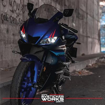 Motor Kaş Sticker Motor Sticker Tüm Motorlara Uyumlu Sağ Sol Göz Sticker