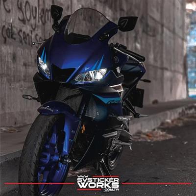 Motor Kaş Sticker Motor Sticker Tüm Motorlara Uyumlu Sağ Sol Göz Sticker