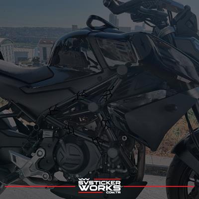 Motosiklet Koruma Demiri Sticker Şimşek Sticker Tüm Markalar Uyumlu Dekor Sticker