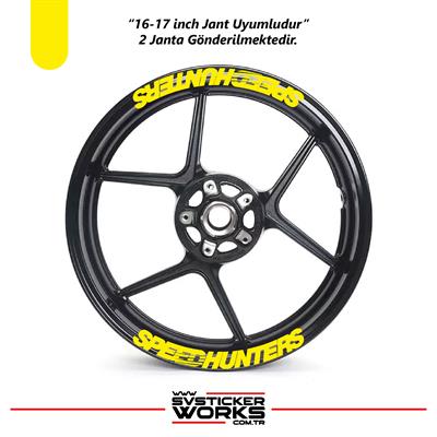 Motosiklet SPEEDHUNTERS Jant Sticker 8Lİ Dekor Sticker Motor Sticker 