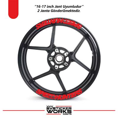 Motosiklet SPEEDHUNTERS Jant Sticker 8Lİ Dekor Sticker Motor Sticker 