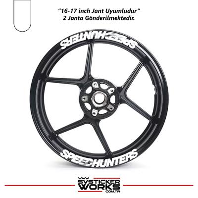 Motosiklet SPEEDHUNTERS Jant Sticker 8Lİ Dekor Sticker Motor Sticker 
