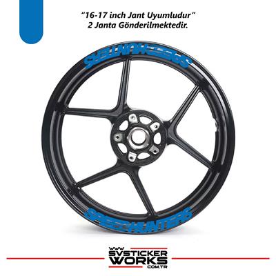 Motosiklet SPEEDHUNTERS Jant Sticker 8Lİ Dekor Sticker Motor Sticker 